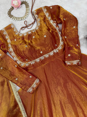 Elegance Fendi Silk Sequence Work Gown
