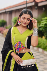 Navratri Special Pure Cotton Gamathi Work Lehenga Choli