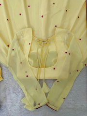 Sunshine Yellow Georgette Designer Anarkali Set