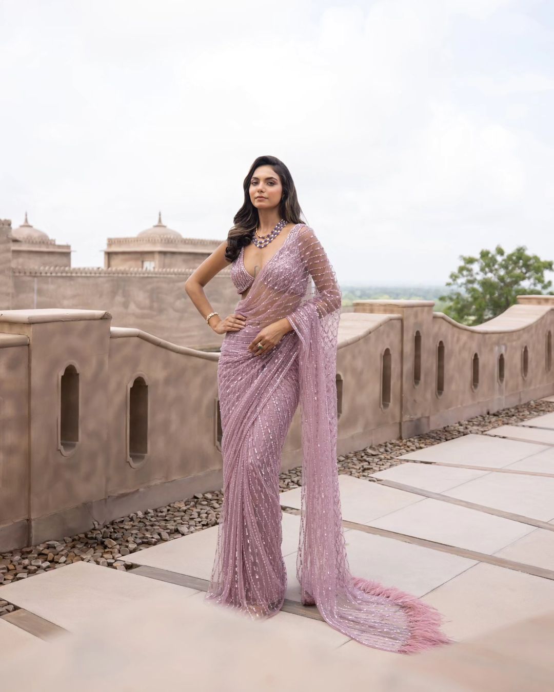 Stylish Partywear Bollywood Blockbuster Design Saree