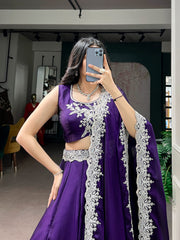 Festive Special Rangoli Silk Tube Beads With Sequence Embroidery Work Lehenga Choli