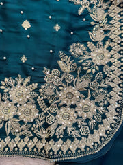 Elegant Ethnic Wear Gmy Silk Pearl work Suit