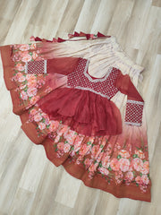 Beautiful Cosmos With Flower Printed Lehenga Choli