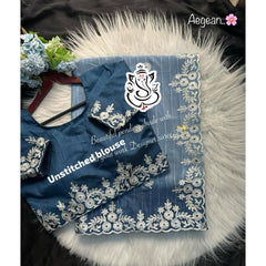 Beautiful Crape Peding Silk Designer Saree