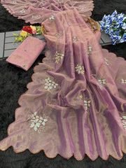 Jimmy Choo Trending Sequence Embroidery Work Saree