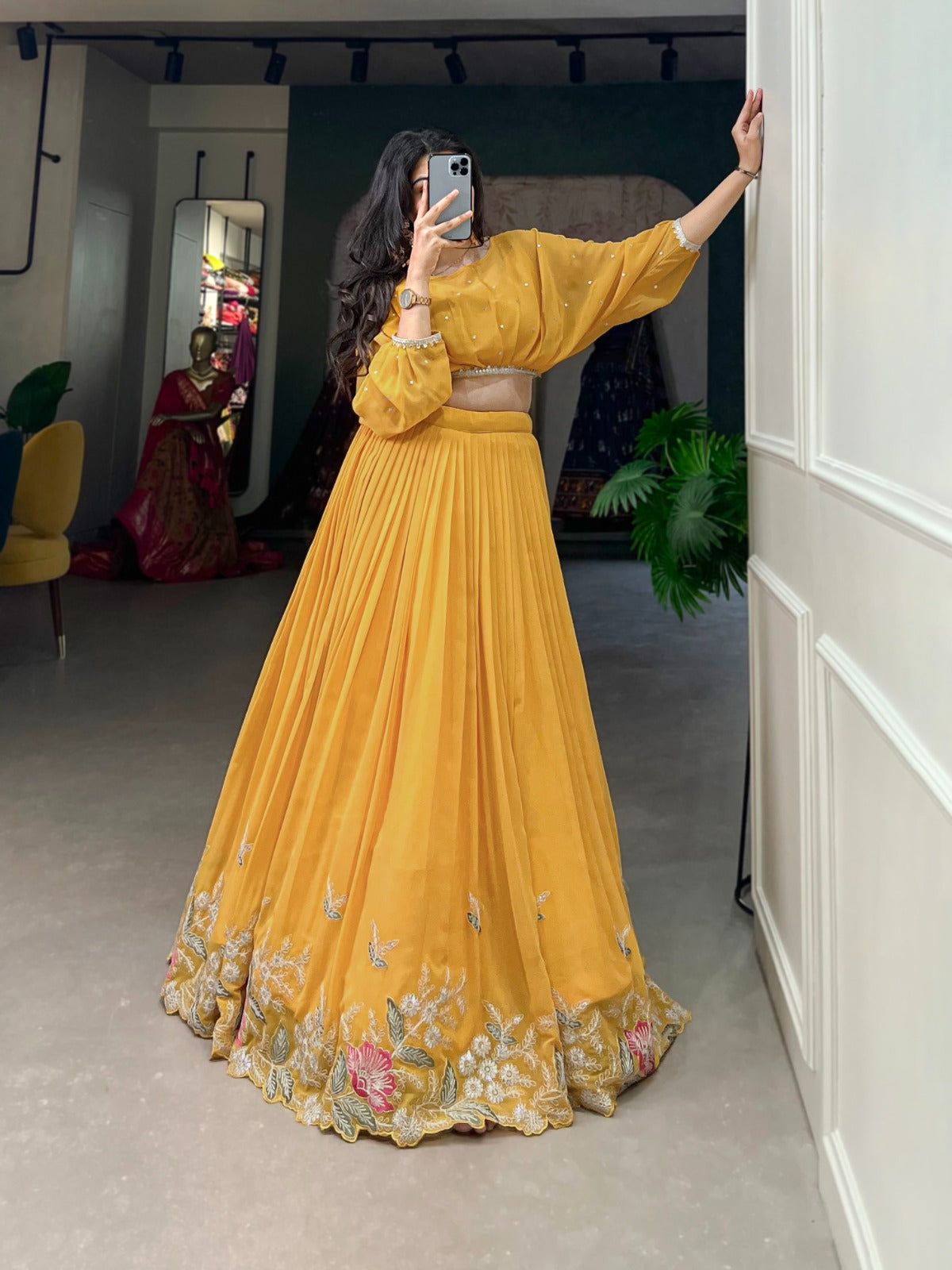 Tradition and Trend Flaunt Your Flair with Georgette Beautiful Co-ord Set
