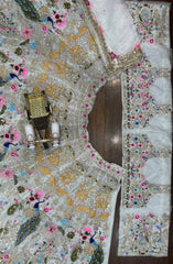 Reception Special Organza Silk Embroidery Sequence With Cutwork Lehenga Choli