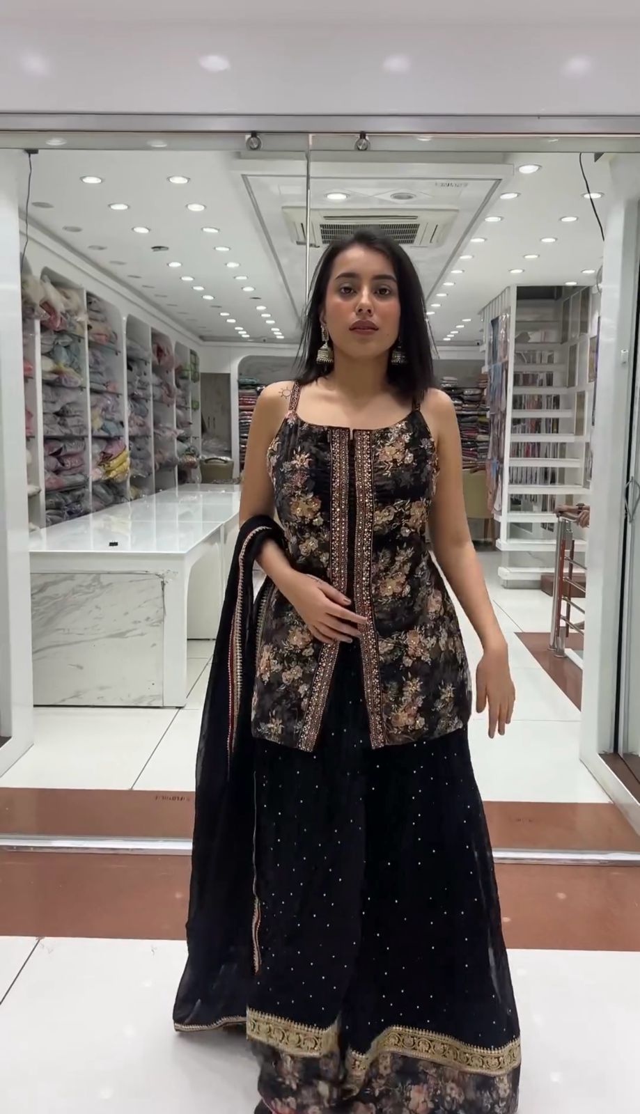 Designer Georgette Sequence Work Salwar Suit