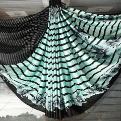 Beautiful Printed Satin Crepe Saree