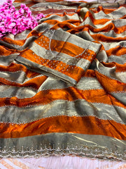 Beautiful Space Soft Silk Jarkhan Work Saree