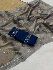 Beautiful Jimmy Choo Embroidery Work Saree