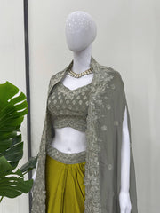 Party-wear Ready To Wear Dhoti Style Dress