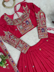 Beautiful Natural Crep Silk Coding Dori With Thread & Sequence Work Lehenga Choli