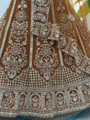Beautiful Butterfly Net Sequins & Codding Embroidery Work Lehenga Choli