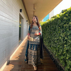 Trending Party-wear Silk Sequence & Embroidery Work Lehenga With Top