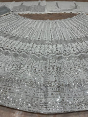 Party-wear  Georgette Embroidery Sequins Work Lehenga Choli