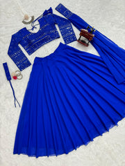 Indo Western Georgette Lehenga Choli