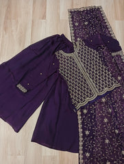 Beautiful Designer Fendy With Rich Beads Embroidered Work Dress