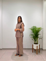 Trendy Stylish Salsa Silk Designer Shirt & Pant With Hand Embroidery Shrug