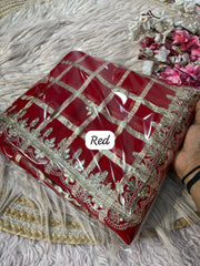 Beautiful Soft Viscos Gotafoil Work Saree