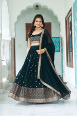 Festival Special Georgette Embroidery Multi Thread & Sequence work Lehenga Choli