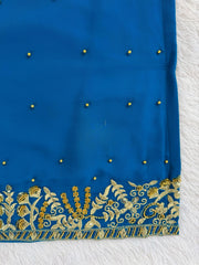Elegant Ethnic Georgette Beads With Thread & Sequence Work Dress