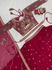 Beautiful Georgette Embroidery Work Lehenga Choli