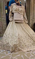 Beautiful Party-Wear Chinon Silk Embroidery Coding Sequence Work Lehenga Choli