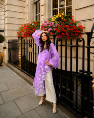 Trendy Organza Silk Digital Printed With Real Mirror Work Top Pant With Shrug