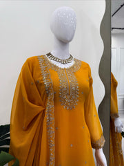 Party-wear Georgette Thread With Sequence Work Sharara