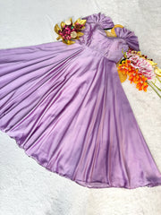 Festival Special Maggam Work Rangoli Silk Gown