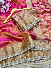 Beautiful Banarasi Tissue Silk Ghungroo Wali Saree