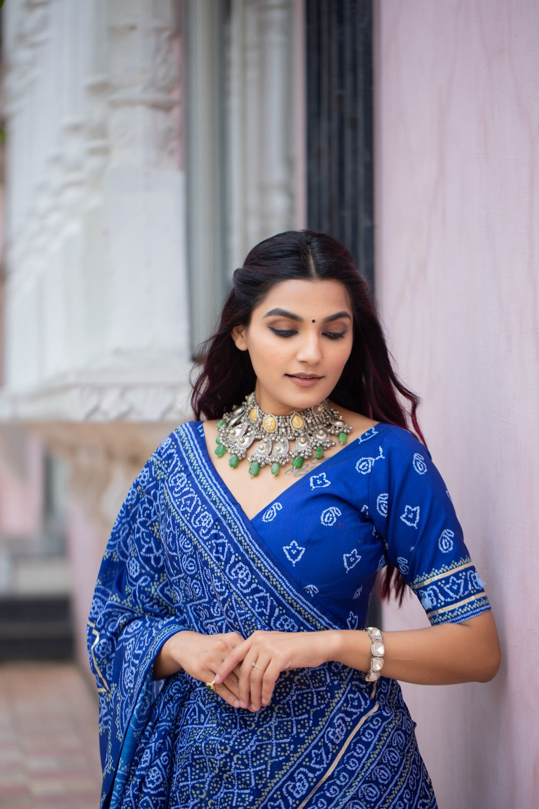 Attractive Bandhni  Printed Work Lehenga Choli