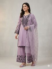 Beautiful Mul Cotton Sequence Embroidery Work Suit