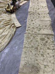 Beautiful Party-Wear Chinon Silk Embroidery Coding Sequence Work Lehenga Choli