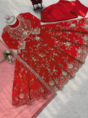 Beautiful Georgette Thread With Sequence Work Gown