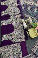 Beautiful Soft Butterfly Net Coding & Sequence Work Lehenga Choli