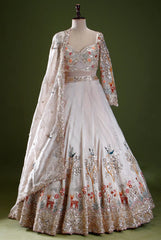 Beautiful Georgette Embroidery Sequins Work Lehenga Choli