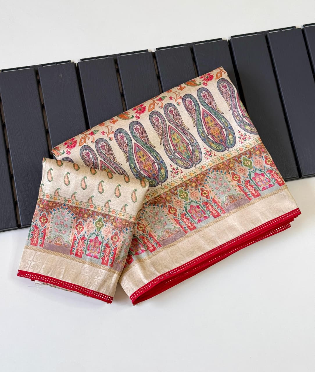 Beautiful Soft Silk Printed Work Saree