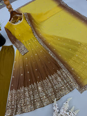 Festive Special Designer Sequence Embroidery Work Gown