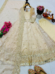Festive Special Fendy Silk Embroidery Work Gown