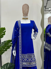Beautiful Party-wear Georgette Sequence Work Sharara