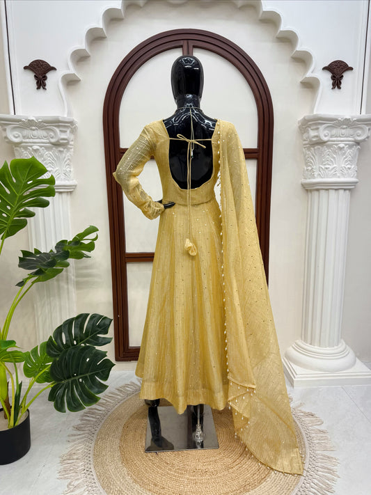 Festive Special Salsa Silk Elegant Gown
