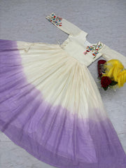Trendy Soft Cotton Heavy Thread Embroidery Work Gown