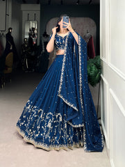 Simple Yet Stunning Vichitra Silk Lehenga Choli