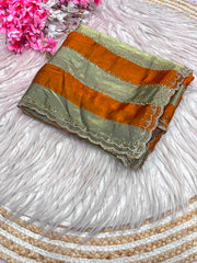 Beautiful Space Soft Silk Jarkhan Work Saree