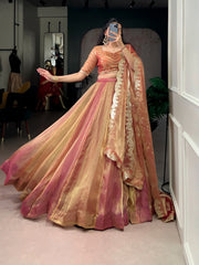 Royal Carika Silk Plain Lehenga Choli