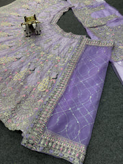 Wedding Special Soft Butterfly Net Coding Sequence Work Lehenga Choli