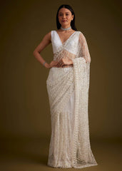 Bollywood Blockbuster Butterfly Net Sequence Multi Thread Work Saree