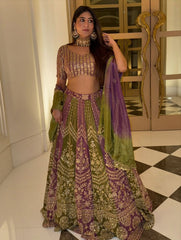 Party-wear Georgette Thread With Sequence Work Lehenga Choli